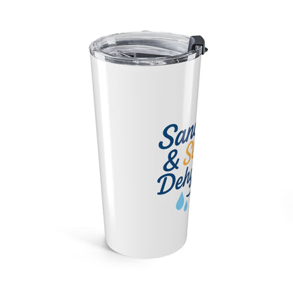 Christian Inspirational Tumbler 20oz, Perfect for Church Gatherings, Faith Gifts, Motivational Mug, Dehydrated But Blessed Drinkware