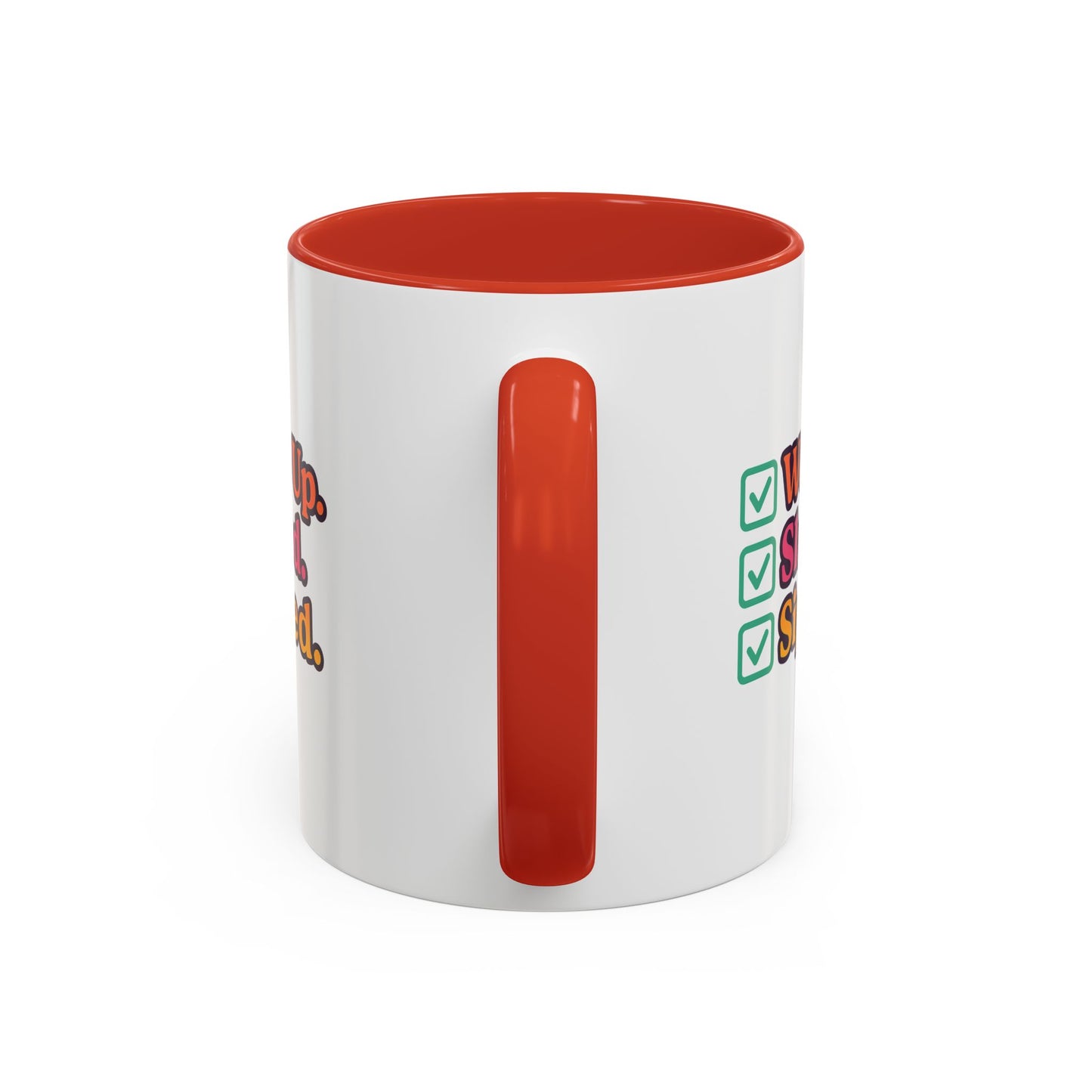 Woke Up Slayed Sipped Coffee Mug, Motivational Mug Gift, Fun Coffee Cup, Inspirational Office Mug, Morning Routine Mug