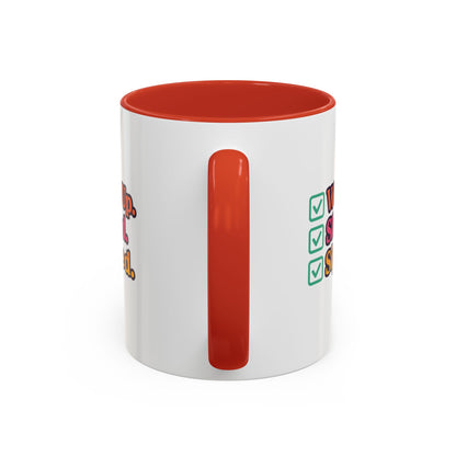 Woke Up Slayed Sipped Coffee Mug, Motivational Mug Gift, Fun Coffee Cup, Inspirational Office Mug, Morning Routine Mug