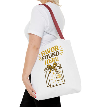 Favor Found Here Tote Bag - Perfect Gift for Celebrations, Party Favors, Birthday, Bridal Shower, Eco-Friendly