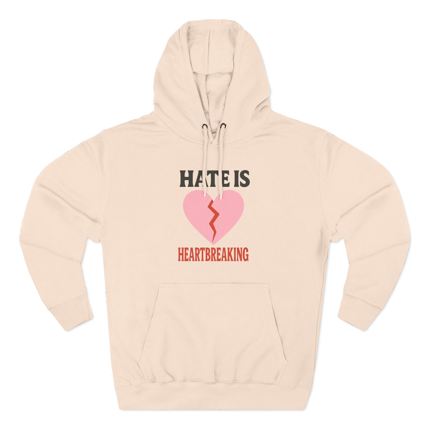 Heartbreaking Message Fleece Hoodie, Casual Wear, Gift for Her, Inspirational Hoodie, Street Style Apparel, Valentine's or [...]