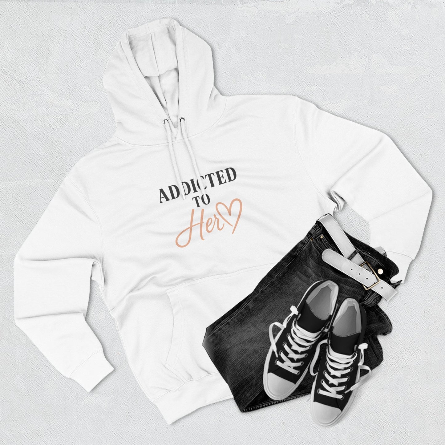 Addicted to Her Couples Fleece Hoodie