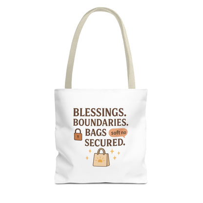 Blessings & Boundaries Tote Bag - Unique AOP Design for Daily Use, Gift for Friends, Travel, Shopping, Eco-Friendly Bag