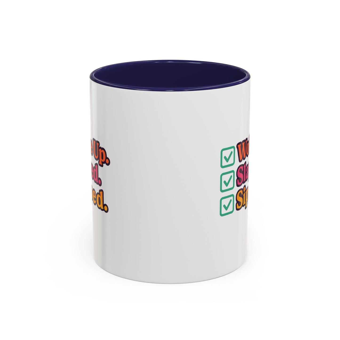 Woke Up Slayed Sipped Coffee Mug, Motivational Mug Gift, Fun Coffee Cup, Inspirational Office Mug, Morning Routine Mug