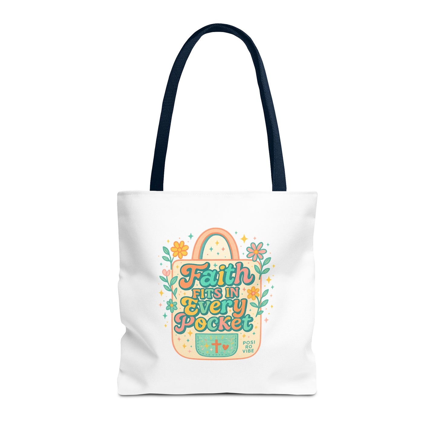 Faith-Inspired Tote Bag for Everyday Use, Shopping, Gifts, Beach, Eco-Friendly, Floral Design