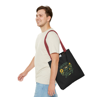 Grateful Grown & Glowing Tote Bag Eco-Friendly Shopper