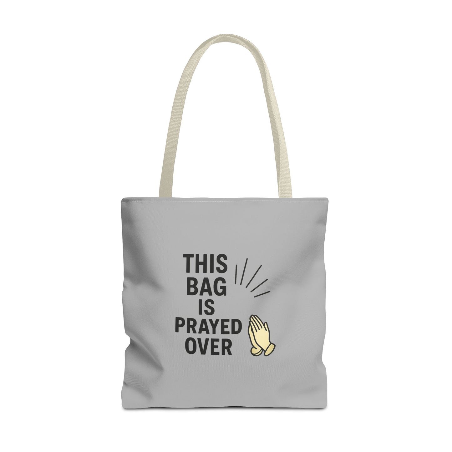 Prayed Over Tote Bag, Spiritual Gift, Christian Tote, Faith Bag, Church Accessory, Inspirational Shopper