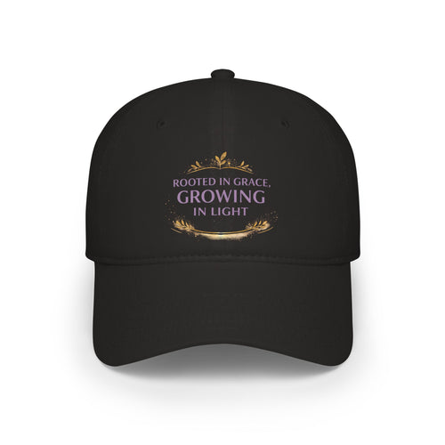 Rooted in Grace Baseball Cap — "Growing in Light" Inspirational Hat