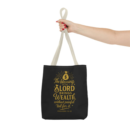 Blessing Tote Bag - Inspirational Christian Quote, Motivational Gift, Bible Verse Accessory, Versatile Shopping Bag, Spiritual Tote