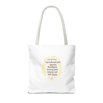 Prosperity Bible Verse Tote Bag