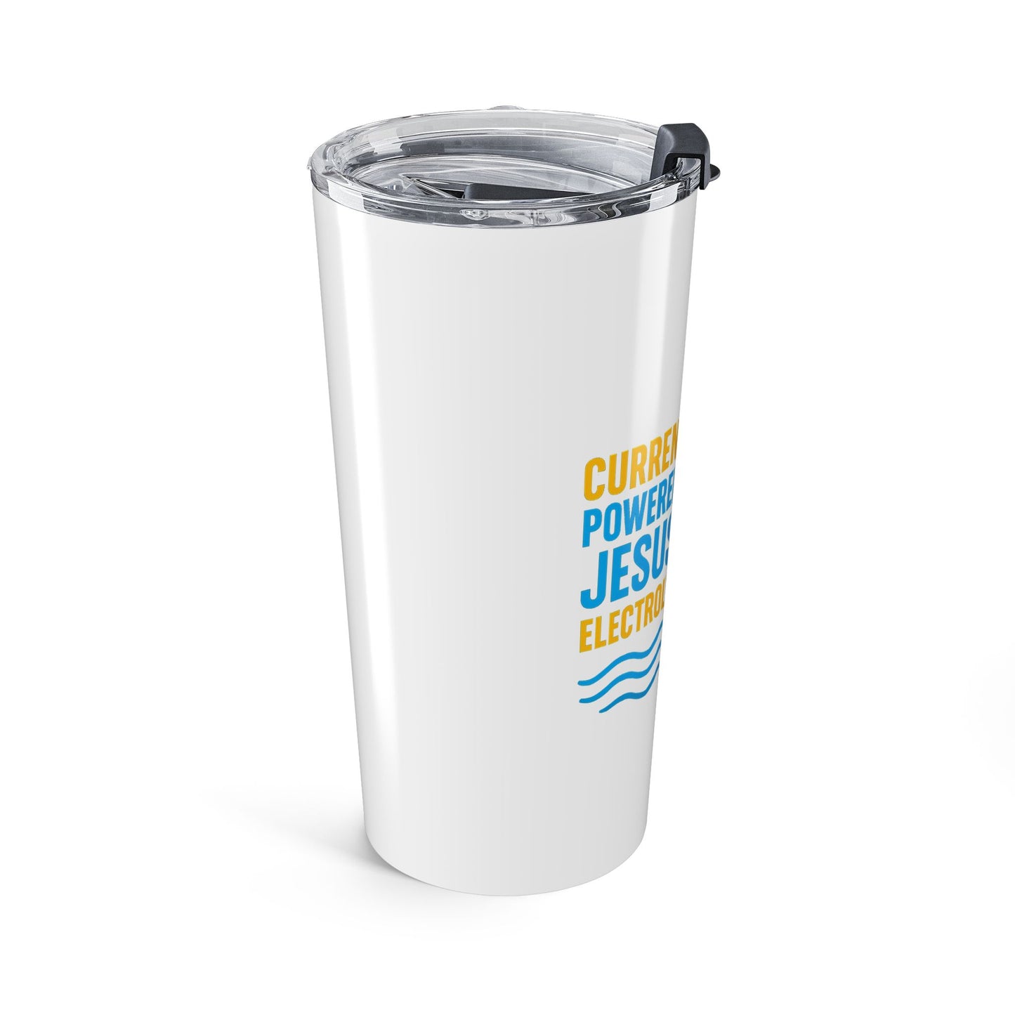 Powered by Jesus & Electrolytes Tumbler - 20oz Insulated Travel Mug for Faith and Fitness, Christian Gift, Motivational Drinkware, [...]