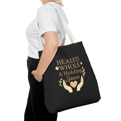 Spiritual Healing Tote Bag, Eco-Friendly Shopping Bag, Inspirational Gift, Reusable Market Tote, Mindfulness Carrier