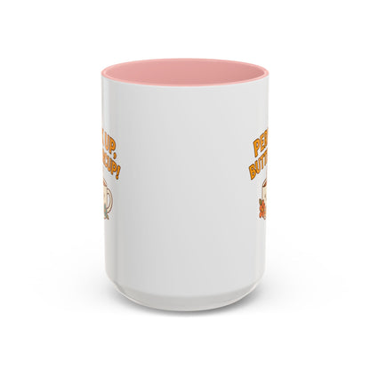 Perk Up, Buttercup! Cute Accent Coffee Mug for Daily Motivation, Gift for Coffee Lovers, Home Office Decor, Floral Tea Cup