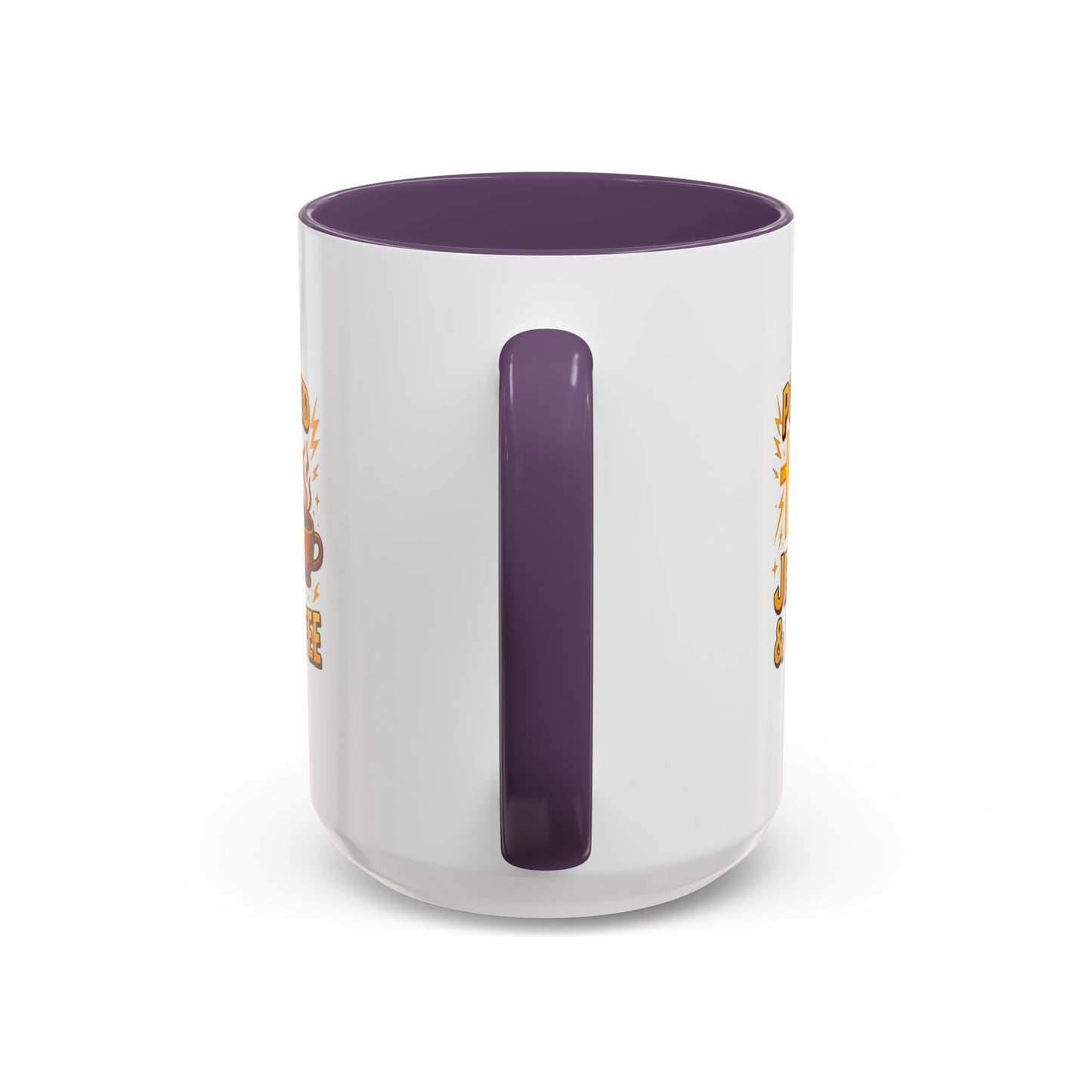 Coffee Lover's Accent Mug - Powered by Jesus & Coffee, Inspirational Drinkware, Christian Gift, Coffee Enthusiast, Religious Mug, [...]