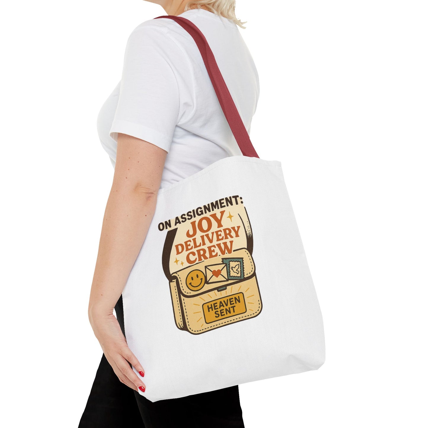 Joy Delivery Crew Tote Bag - Heaven Sent, Birthday Gift, Grocery Bag, Eco-Friendly Tote, Unique Gift Idea