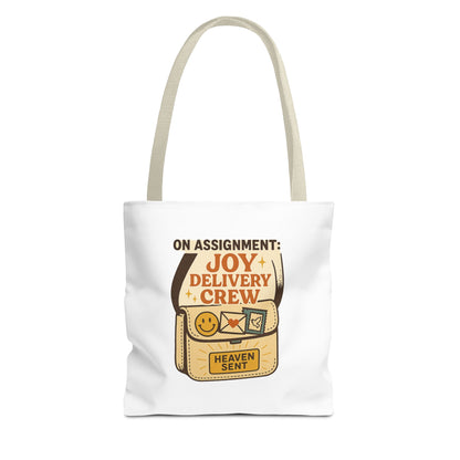Joy Delivery Crew Tote Bag - Heaven Sent, Birthday Gift, Grocery Bag, Eco-Friendly Tote, Unique Gift Idea