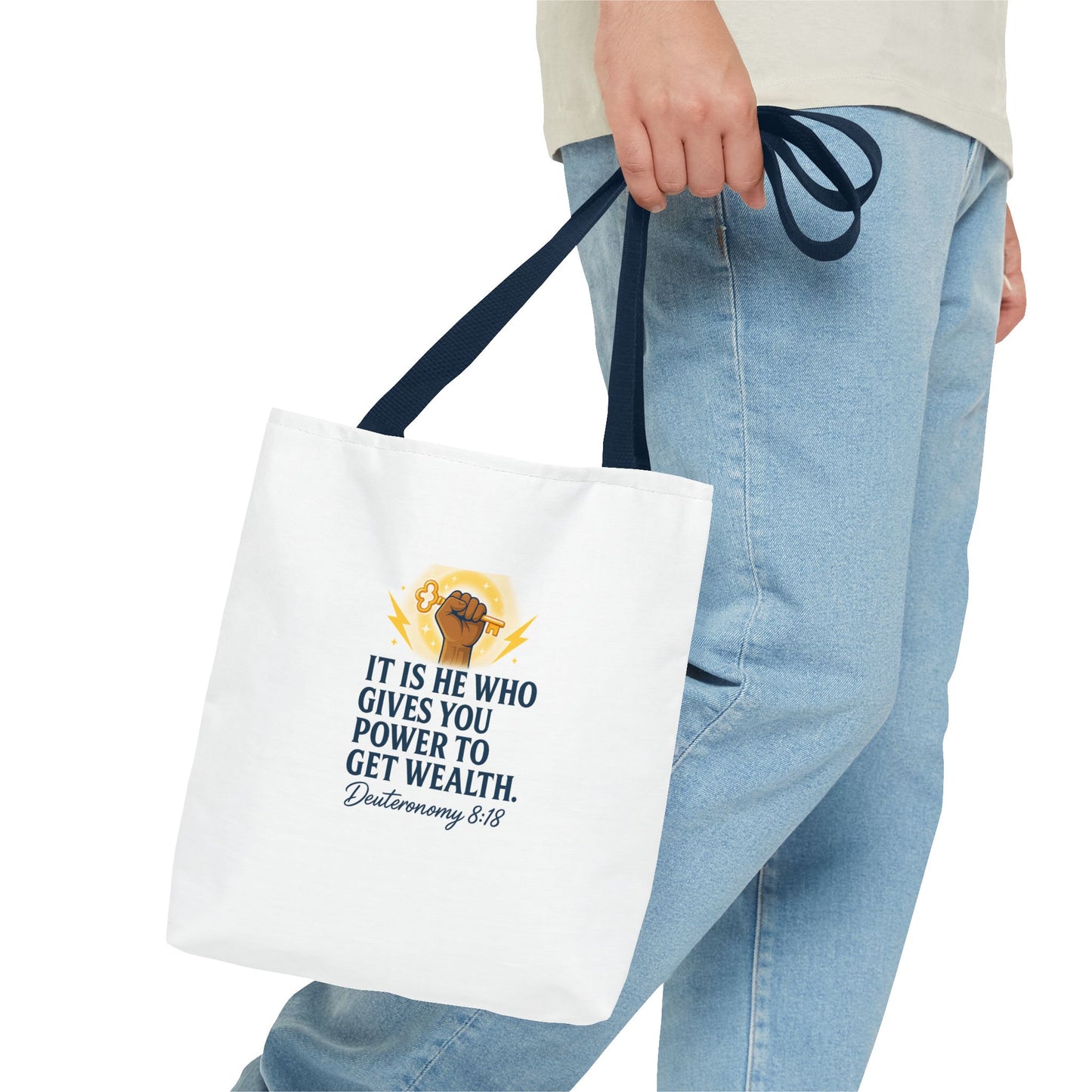 Affirmation Art Bible Verse Tote Bag