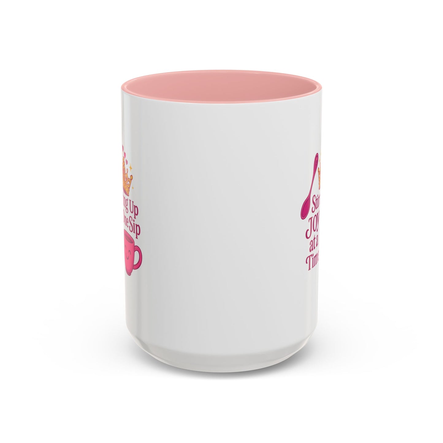 Joyful Accent Coffee Mug - 11/15oz, Colorful Sip Design, Perfect Gift for Coffee Lovers, Birthdays, Holidays, Housewarming