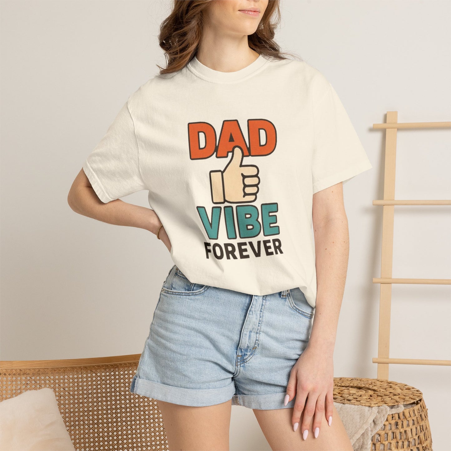 Dad Vibe Forever T-Shirt — Retro Thumbs-Up Father's Day Tee