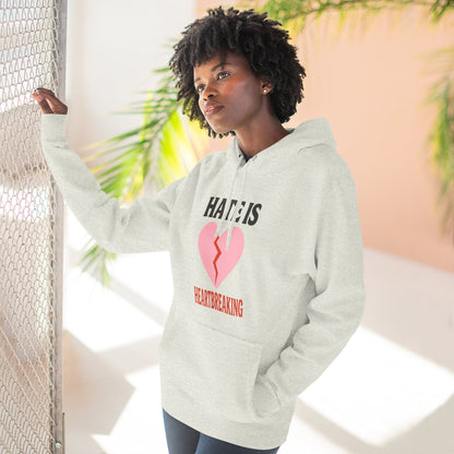Heartbreaking Message Fleece Hoodie, Casual Wear, Gift for Her, Inspirational Hoodie, Street Style Apparel, Valentine's or [...]