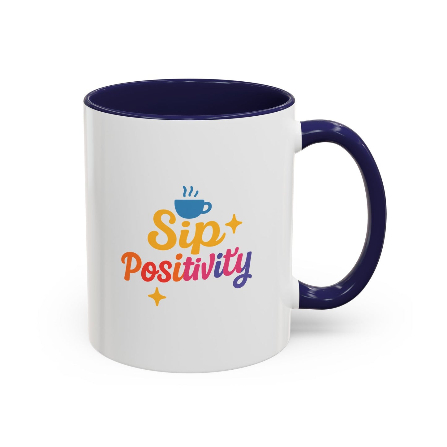 Sip Positivity Accent Coffee Mug (11, 15oz)