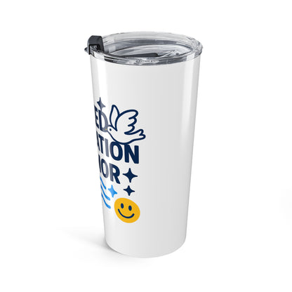 Baptized Humor Tumbler 20oz | Fun Baptism Gift | Hydration & Humor | Christian Drinkware | Personalized Souvenir | Aqua Stainless Steel