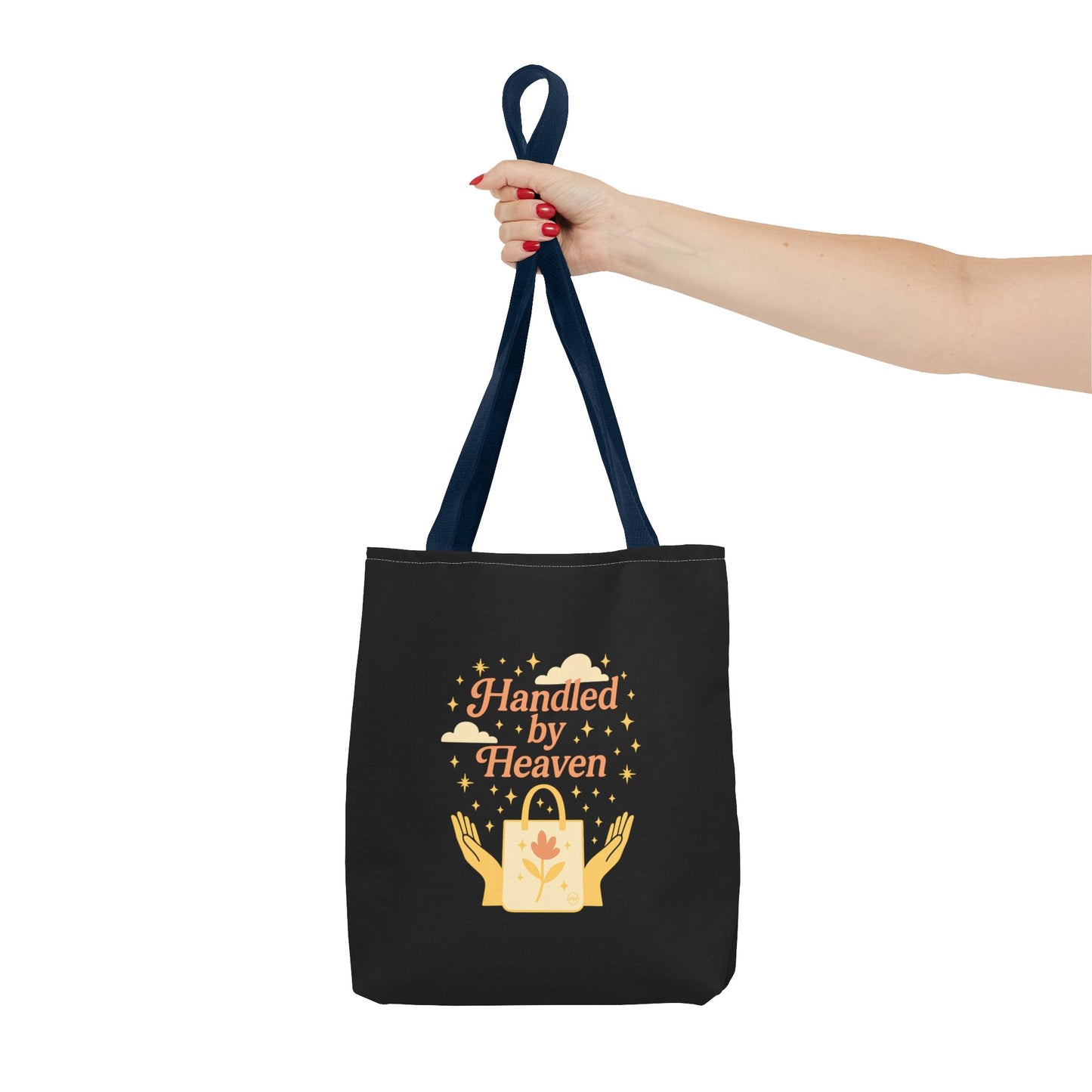 Heavenly Handled Tote Bag - Eco-Friendly Gift, Everyday Carry, Shopping Companion, Gift for Her, Travel Essential