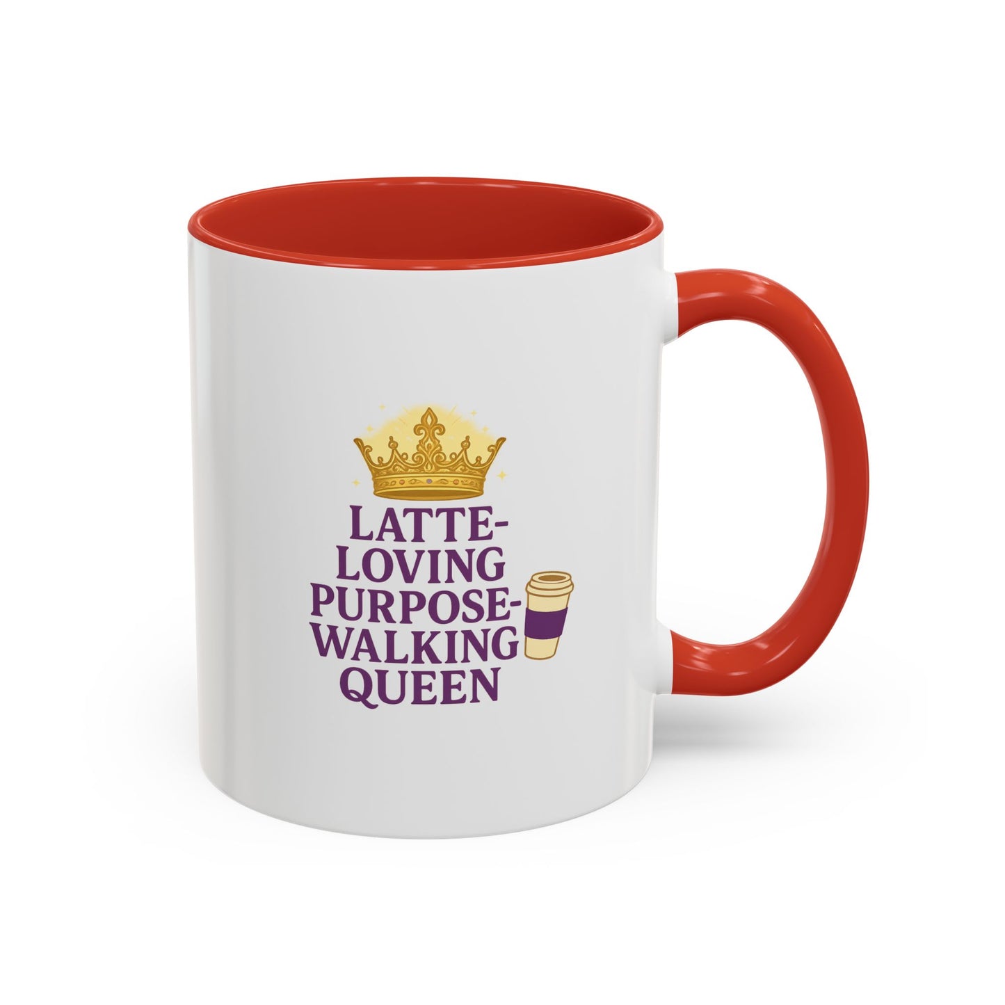 Latte-Loving Queen Coffee Mug - Perfect for Coffee Lovers, Birthday Gift, Personalized Kitchen Decor, Mother's Day Gift, Fun Office Mug