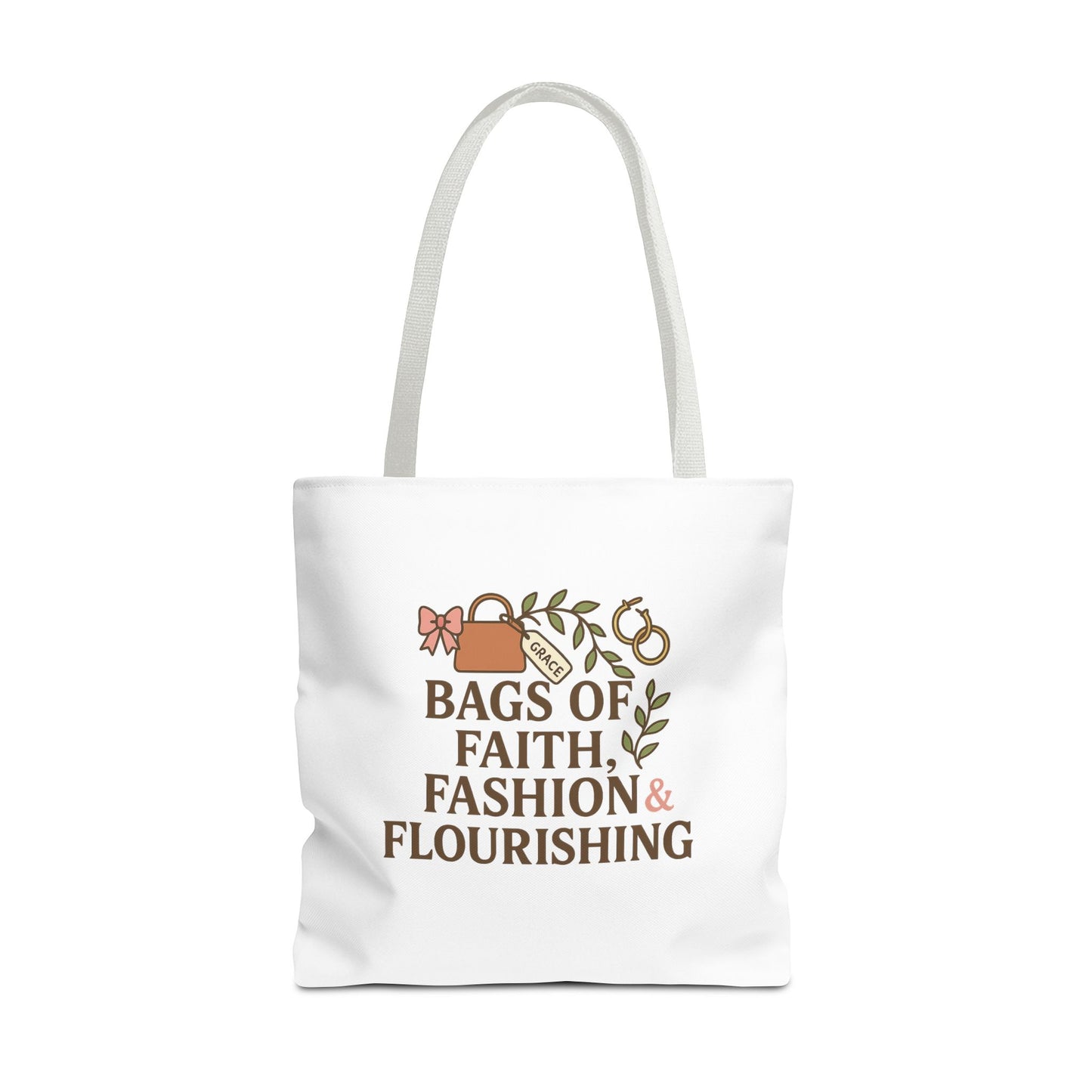 Faith & Fashion Tote Bag | Stylish Everyday Carry, Perfect for Gifts, Shopping, Church Events, and Personal Use