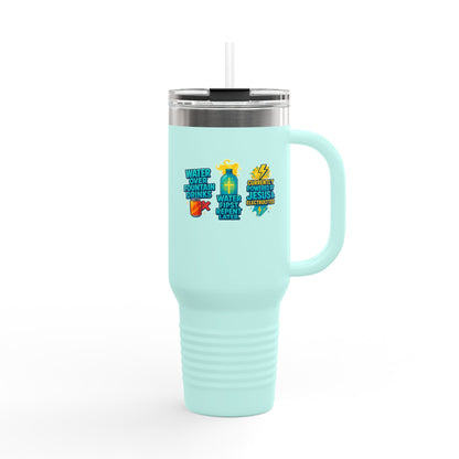 Insulated Travel Mug with Fun Designs, 40oz Water Bottle, Stylish Thermal Cup, Unique Drinkware for Outdoor Adventures, Perfect Gift [...]