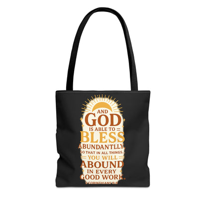 Faith-Inspired Tote Bag, Inspirational Gift, Christian Decor, Church Outing, Everyday Use, Scripture Tote