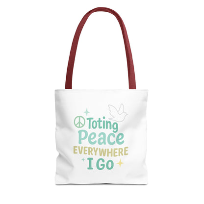 Peaceful Reusable Tote Bag