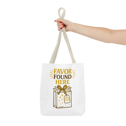 Favor Found Here Tote Bag - Perfect Gift for Celebrations, Party Favors, Birthday, Bridal Shower, Eco-Friendly