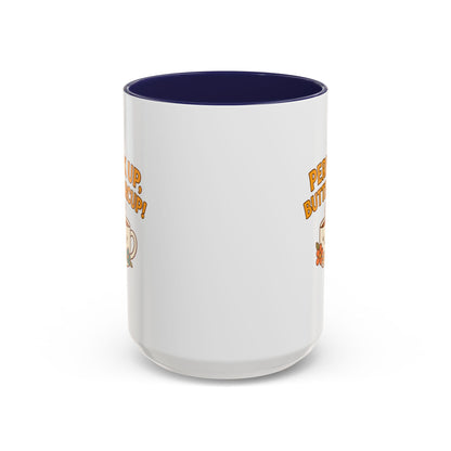 Perk Up, Buttercup! Cute Accent Coffee Mug for Daily Motivation, Gift for Coffee Lovers, Home Office Decor, Floral Tea Cup
