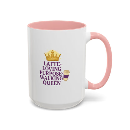 Latte-Loving Queen Coffee Mug - Perfect for Coffee Lovers, Birthday Gift, Personalized Kitchen Decor, Mother's Day Gift, Fun Office Mug