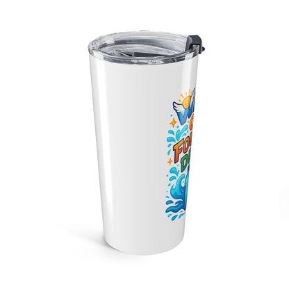 Vibrant Water Over Fountain Drinks Tumbler - 20oz Travel Mug, Hydration Cup, Summer Gift, Eco-Friendly Drinkware, Fun Beverage Container