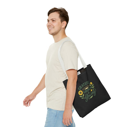 Grateful Grown & Glowing Tote Bag Eco-Friendly Shopper