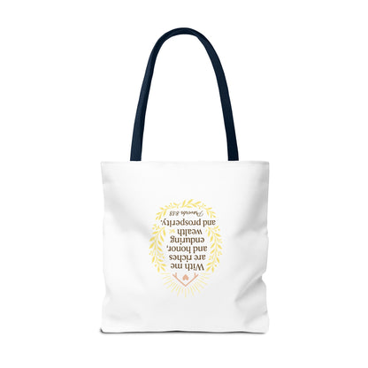 Prosperity Bible Verse Tote Bag