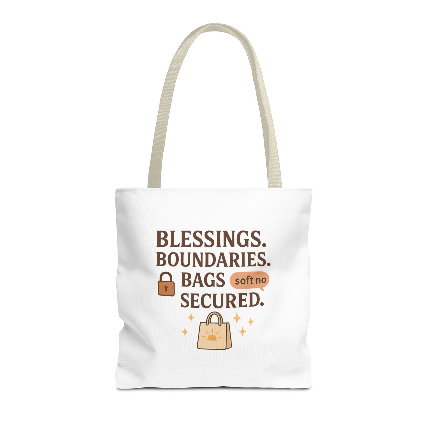 Blessings & Boundaries Tote Bag - Unique AOP Design for Daily Use, Gift for Friends, Travel, Shopping, Eco-Friendly Bag