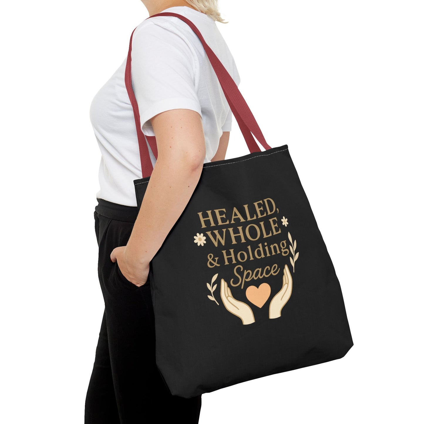 Spiritual Healing Tote Bag, Eco-Friendly Shopping Bag, Inspirational Gift, Reusable Market Tote, Mindfulness Carrier