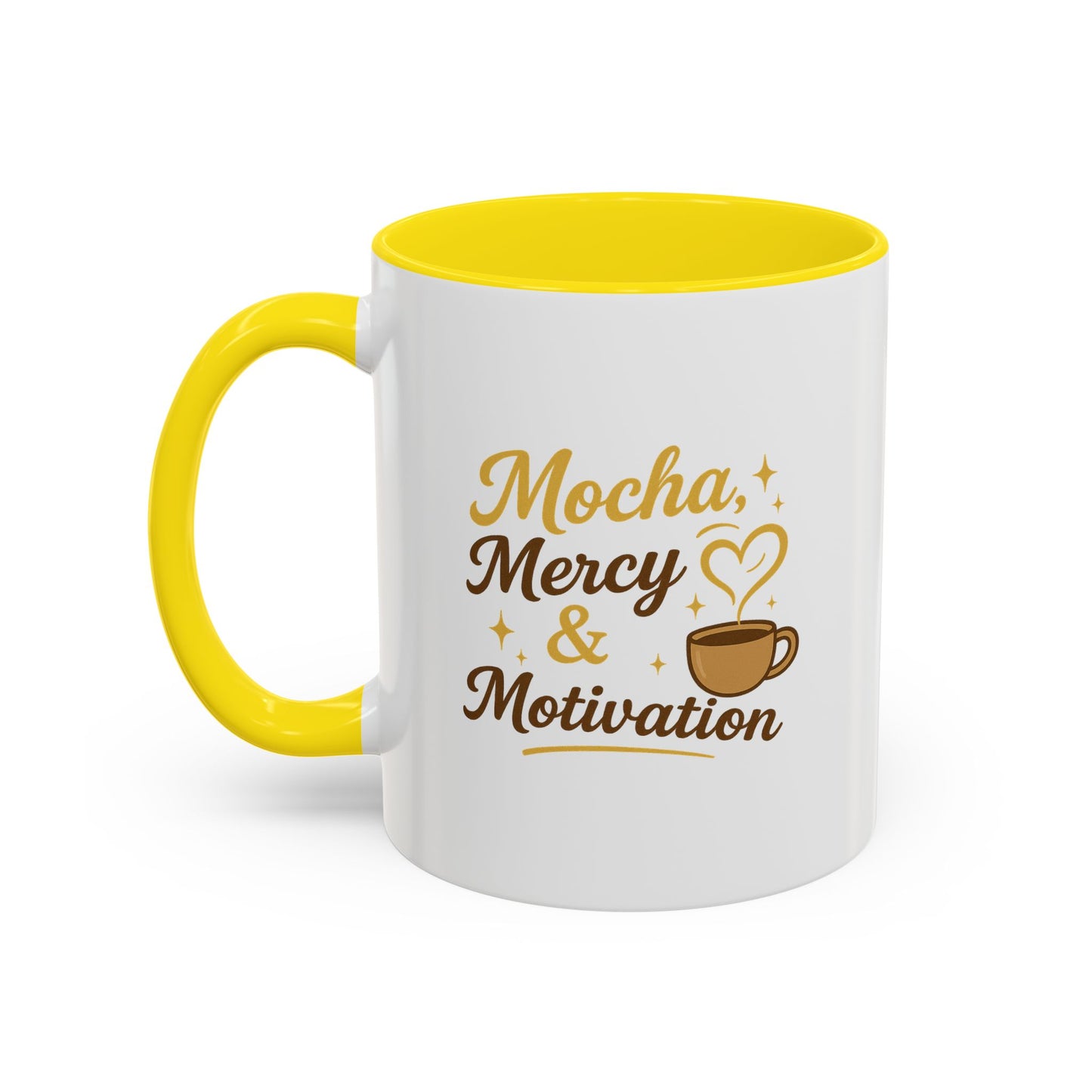 Mocha Mercy & Motivation Coffee Mug, Inspirational Coffee Cup, Gift for Coffee Lovers, Motivational Mug, Birthday Present