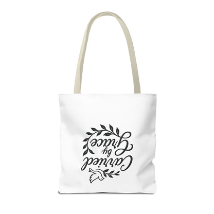 Carried by Grace Faith Tote Bag