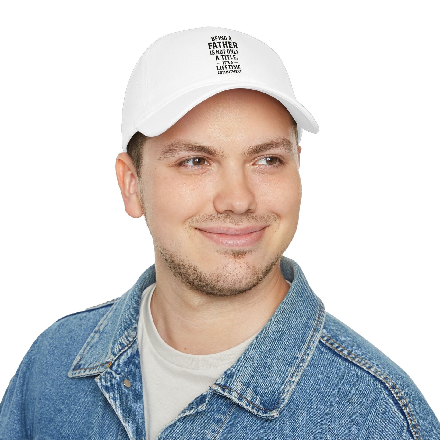 Being a Father Lifetime Commitment Baseball Cap — Dad Gift, Father’s Day Hat