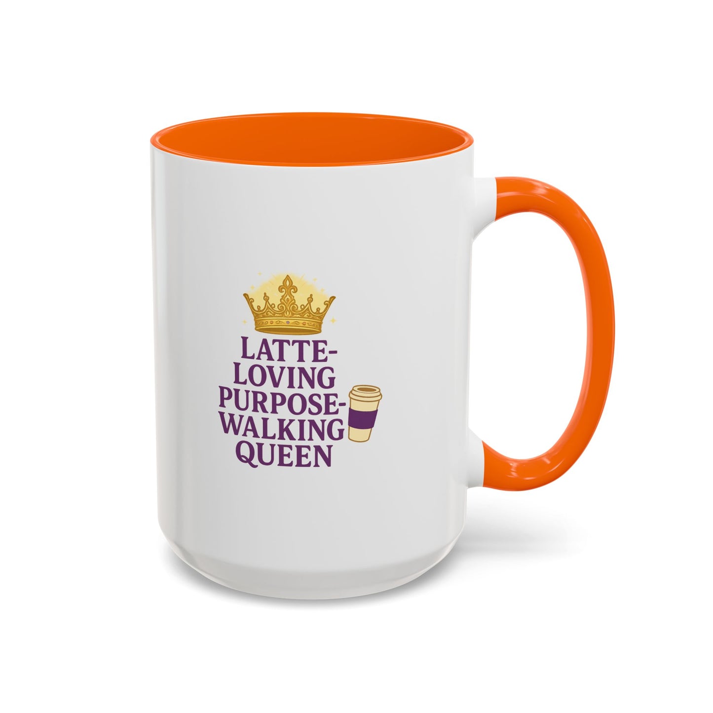 Latte-Loving Queen Coffee Mug - Perfect for Coffee Lovers, Birthday Gift, Personalized Kitchen Decor, Mother's Day Gift, Fun Office Mug