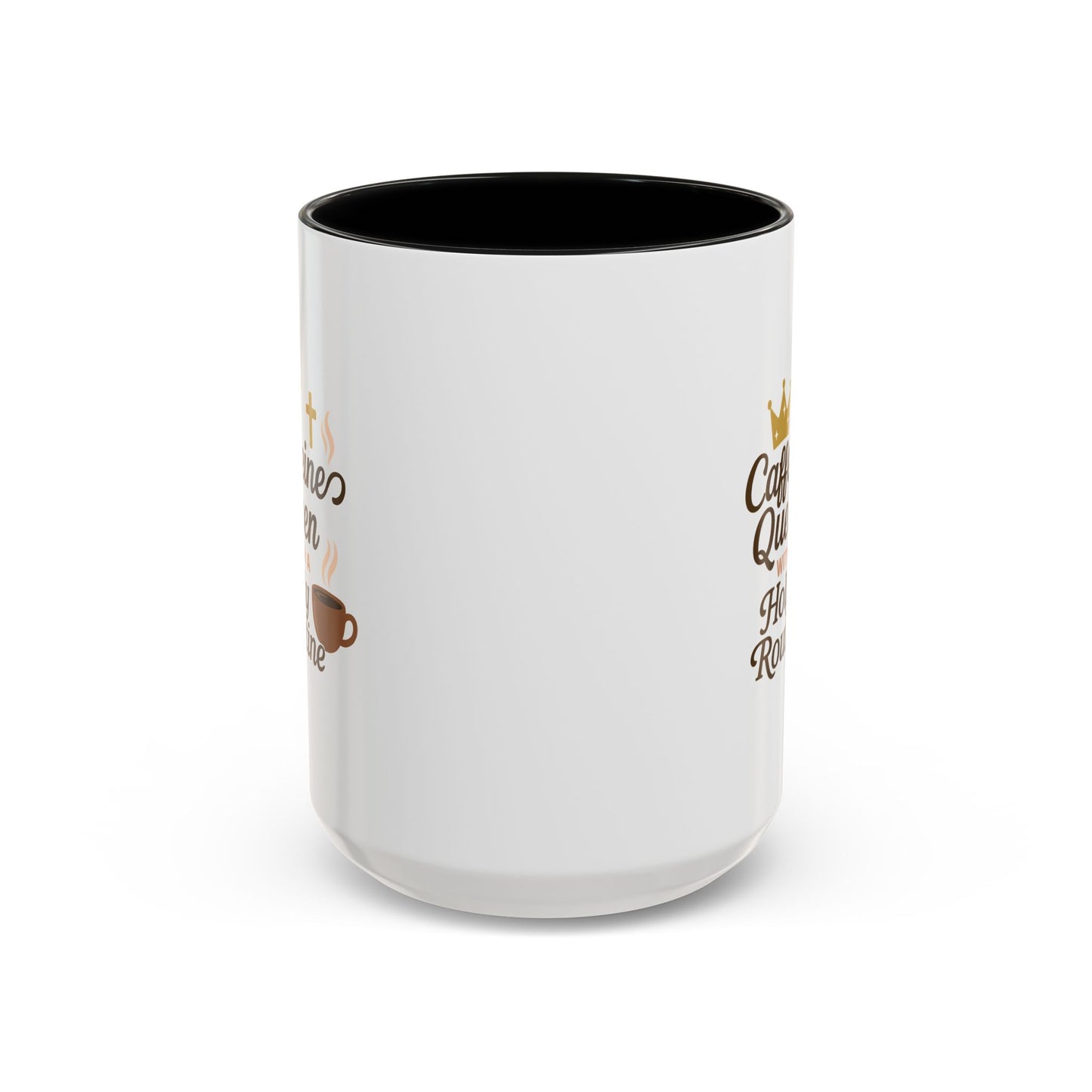 Caffeine Queen Coffee Mug | Holy Routine Gift, Inspirational Cup, Drinkware for Coffee Lovers, Motivational Mug, Morning Routine