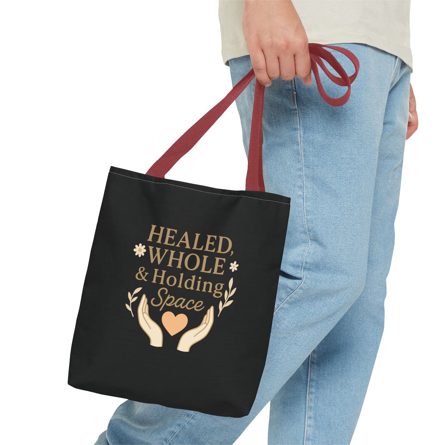 Spiritual Healing Tote Bag, Eco-Friendly Shopping Bag, Inspirational Gift, Reusable Market Tote, Mindfulness Carrier