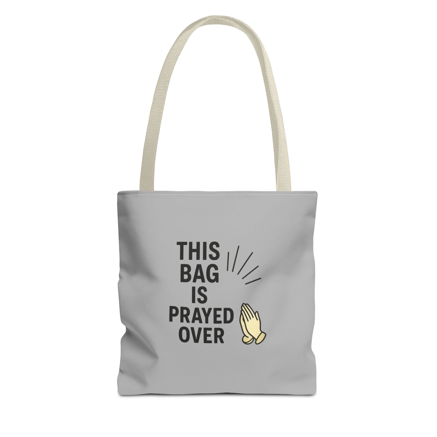 Prayed Over Tote Bag, Spiritual Gift, Christian Tote, Faith Bag, Church Accessory, Inspirational Shopper