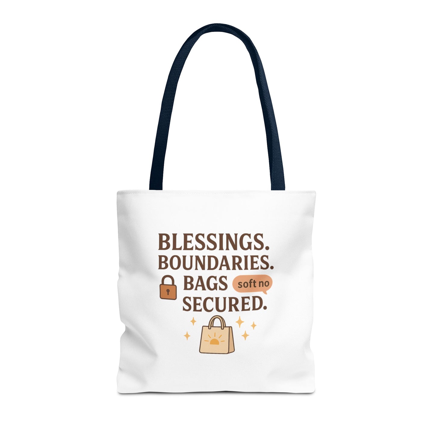 Blessings & Boundaries Tote Bag - Unique AOP Design for Daily Use, Gift for Friends, Travel, Shopping, Eco-Friendly Bag