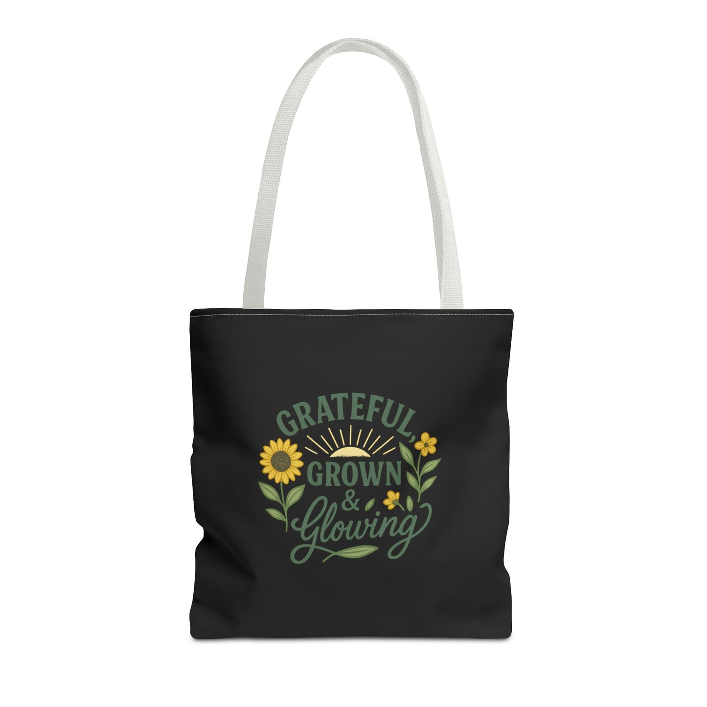 Grateful Grown & Glowing Tote Bag Eco-Friendly Shopper