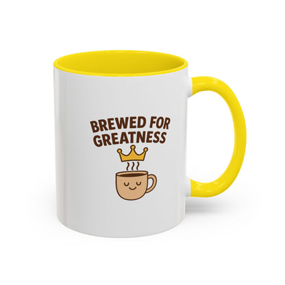 Brewed for Greatness Coffee Mug - Motivational Ceramic Cup, Office Gift, Home Decor, Birthday Present, Tea Lovers